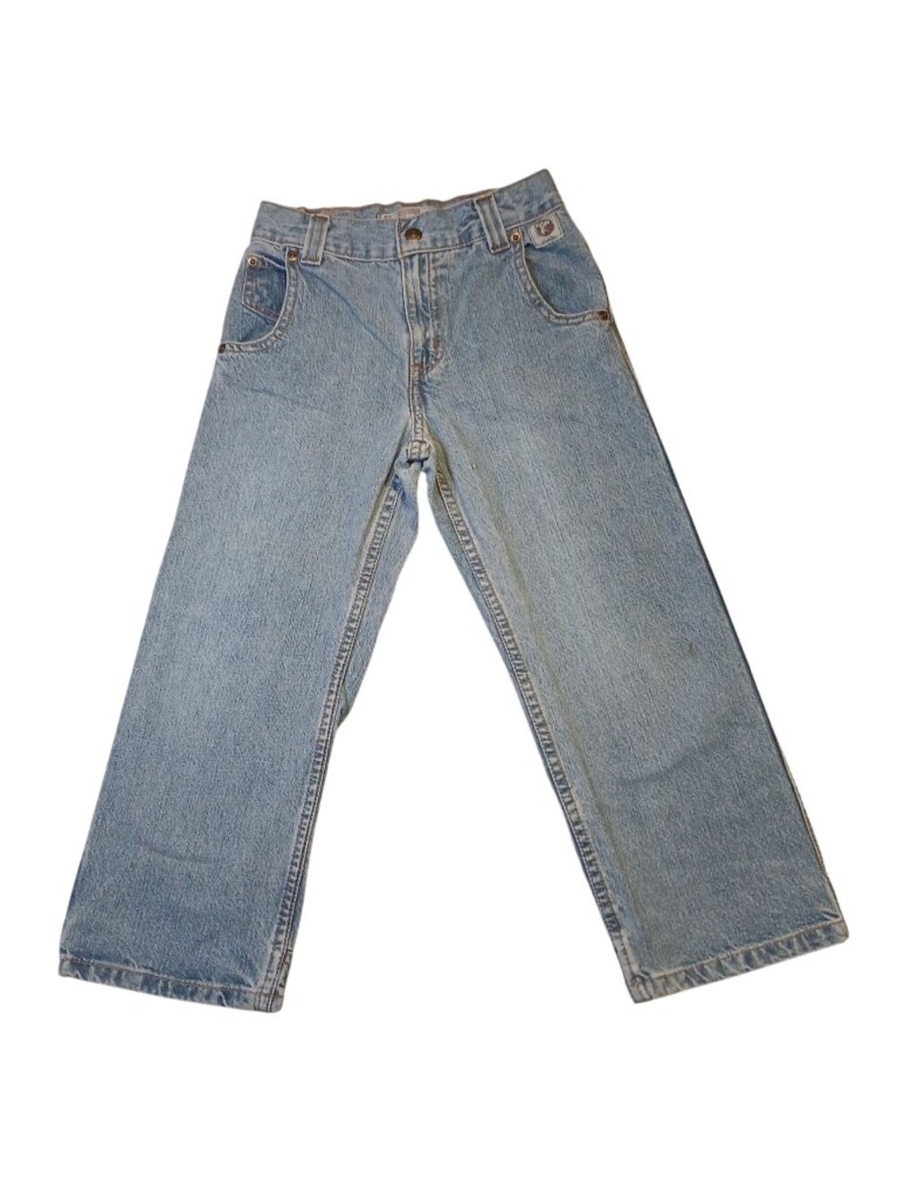 Levi Strauss Signature Skater Loose Jeans Kids Boys Size 7 100% Cotton Blue